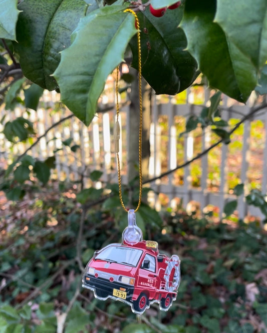 Kei fire truck ornament
